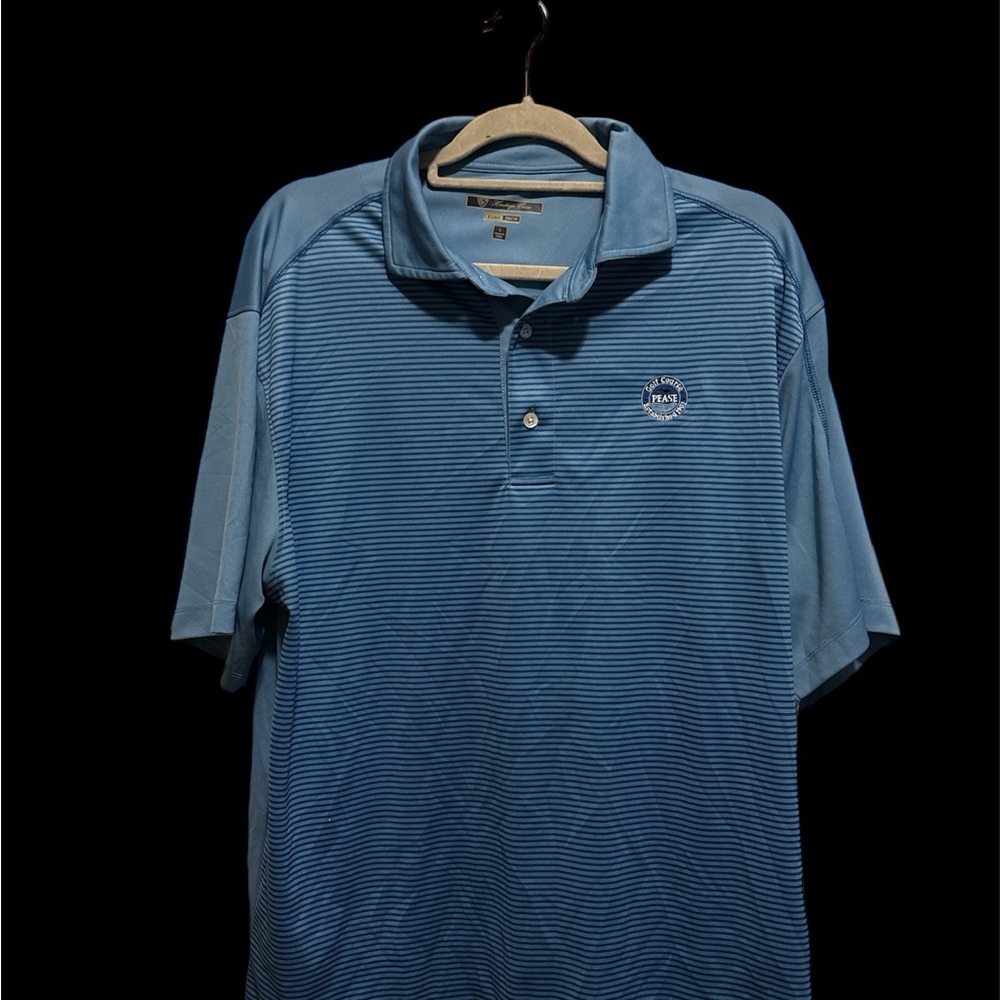 Euro Tech Classic Blue Polo Shirt by heritage cross size L